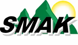 Logotipo oficial da Smak, fabricante de teclados operacionais programáveis para frentes de caixa e PDV